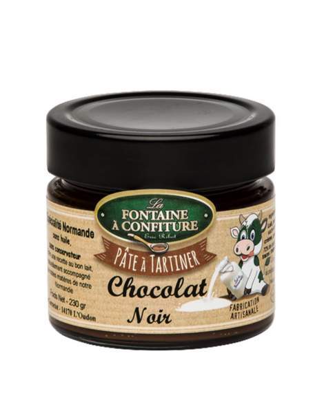 Pâte à tartiner au chocolat noir 230g La Fontaine à Confiture