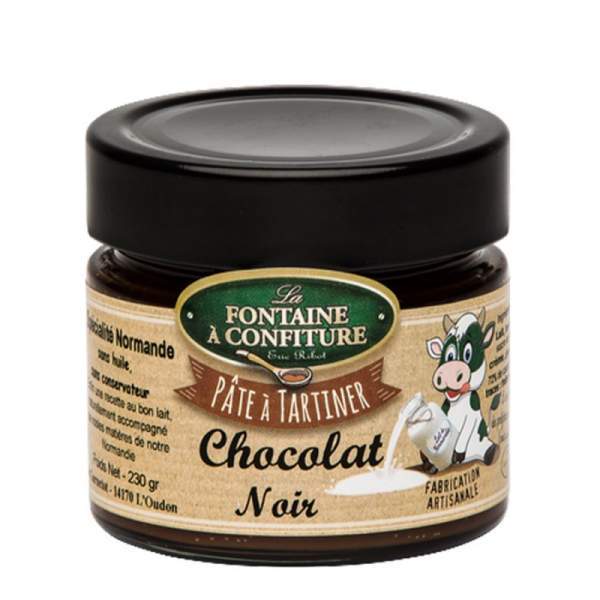 Pâte à tartiner au chocolat noir 230g La Fontaine à Confiture