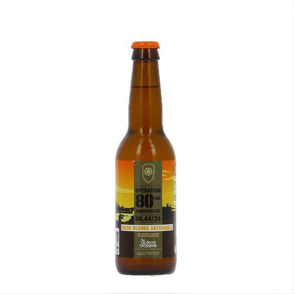 Bière Blonde D-Day 80 ans du débarquement 33cl 5% Brasserie Bioterre