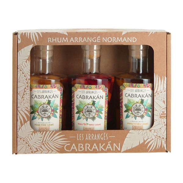 Lot de 3x20cl de rhums arrangés Cabrakan