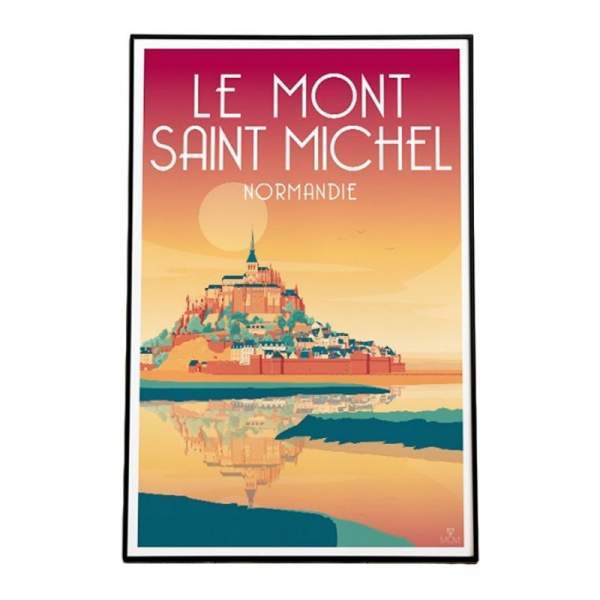 Affiche Mont-Saint-Michel MOVI Normandie 40x60cm