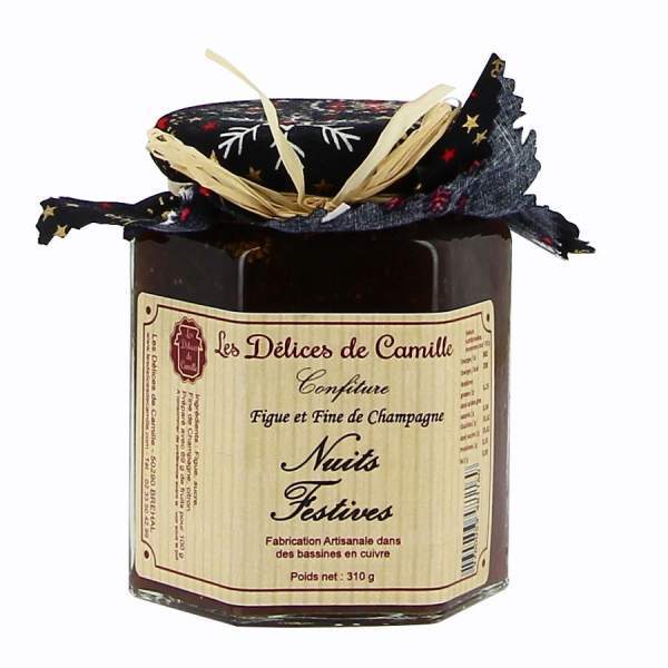 Confiture figue et champagne Nuits festives 310g Les délices de Camille