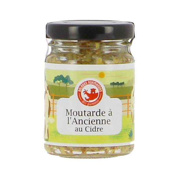 Moutarde à l'ancienne au cidre Balades Normandes 100g