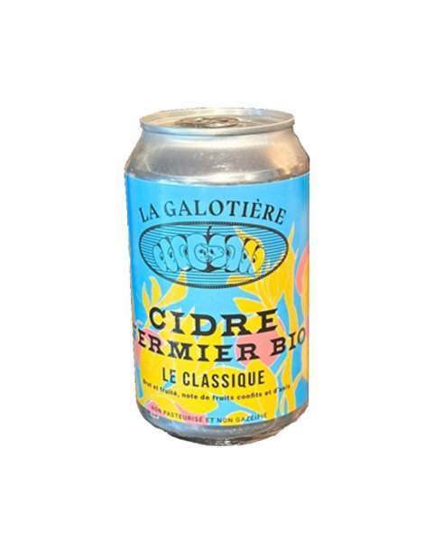 Canette de cidre bio "Le Classique" La galotière 33cl 5%