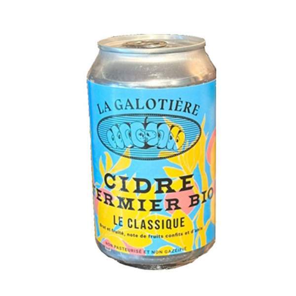 Canette de cidre bio "Le Classique" La galotière 33cl 5%