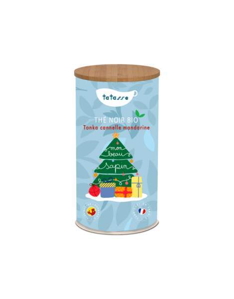 Thé noir bio de Noël tonka cannelle mandarine Tatasse 100g