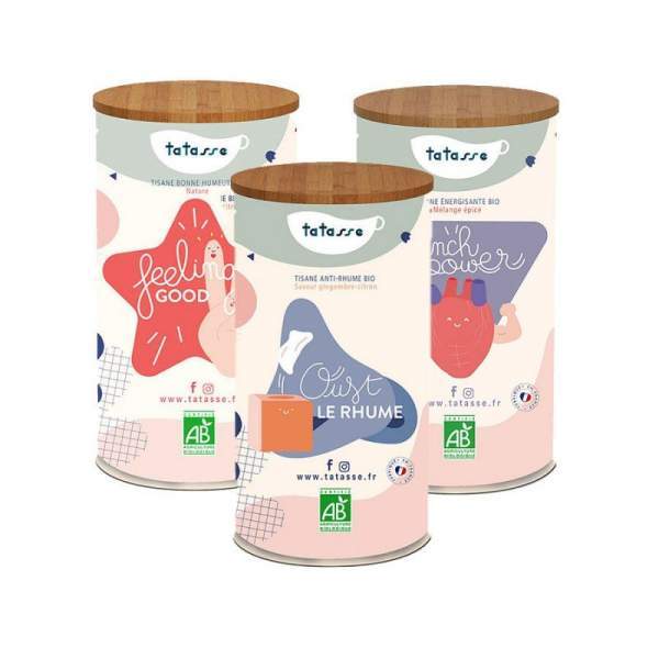 Lot de 3 thés bien-être Tatasse 3x100g