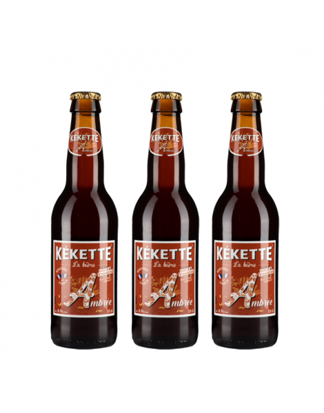 Kékette bière ambrée 6.9° 33cl par 3