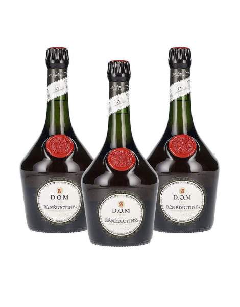 3 Liqueurs Dom Bénédictine 70CL 40%