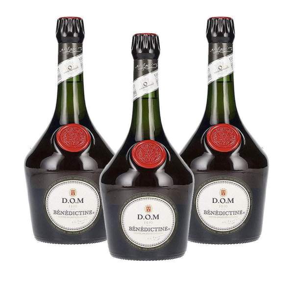 3 Liqueurs Dom Bénédictine 70CL 40%