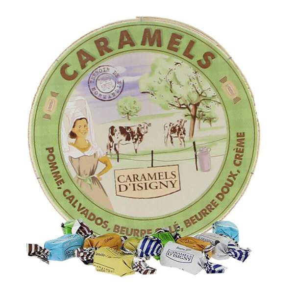 Caramels d'Isigny "Assortiment de Normandie" Boite Camembert 250g