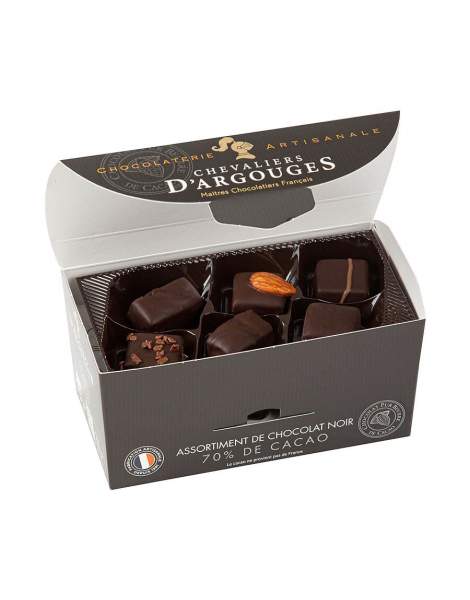 Assortiment de chocolats noir 185g Chevaliers d'Argouges