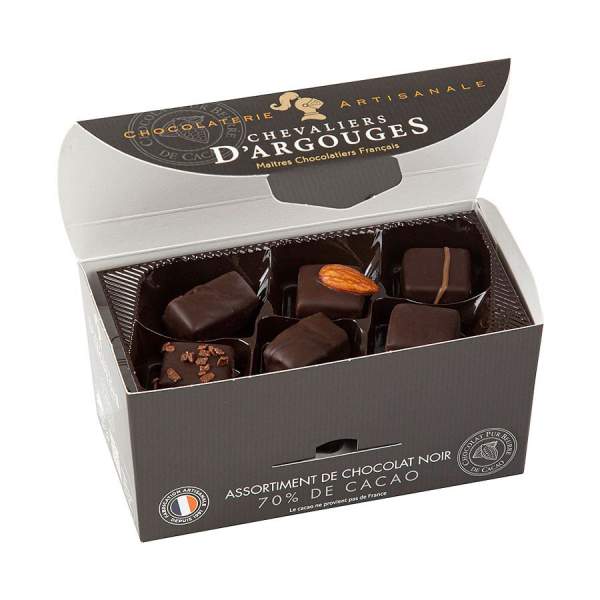 Assortiment de chocolats noir 185g Chevaliers d'Argouges