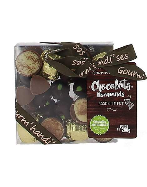 Assortiment de chocolats normands Gourm'handi'ses 200g