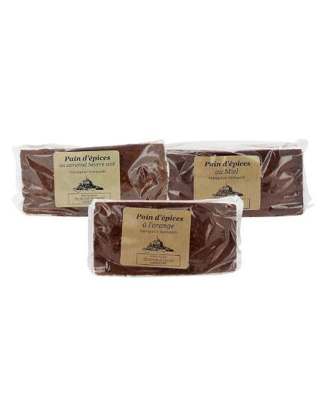 Lot de 3 pains d'épices Le Manoir des Abeilles 250g