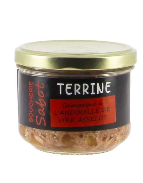 Terrine de campagne à l'andouille de Vire "Asselot" Sabot 180g