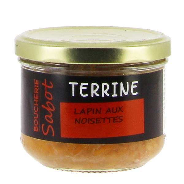 Terrine de lapin aux noisettes 180g