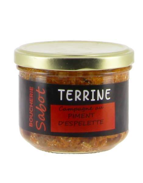 Terrine de campagne piment d'Espelette Sabot 180g