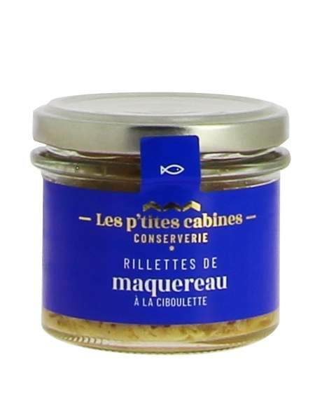 Rillettes de maquereaux à la ciboulette - Les p'tites cabines 90g