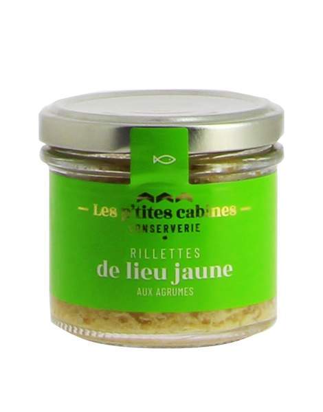 Rillettes de lieu jaune aux agrumes - Les p'tites cabines 90g