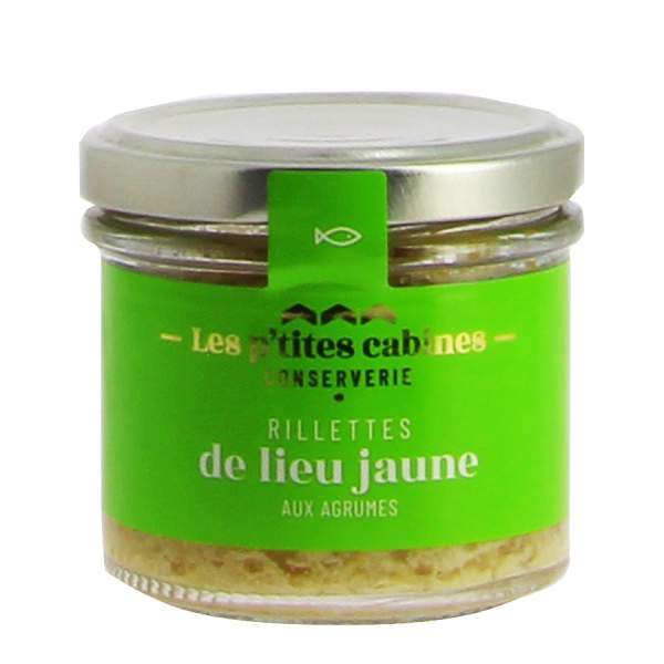 Rillettes de Lieu jaune aux agrumes - Les p'tites cabines 90g