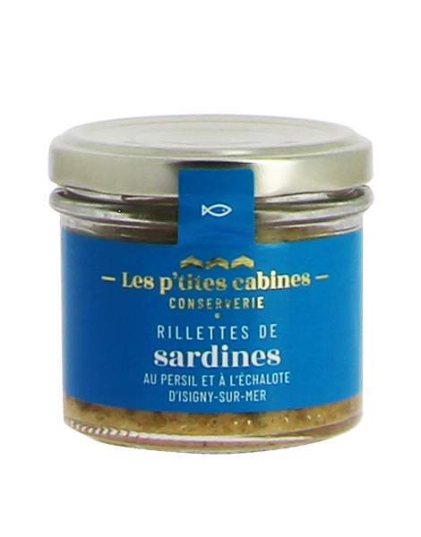 Rillettes de sardine au persil et à l'échalote - Les p'tites cabines 90g