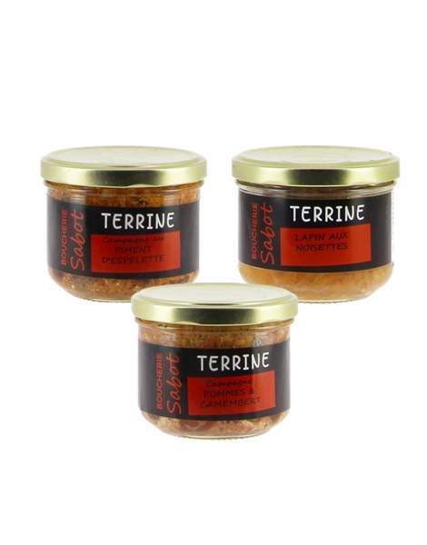 Lot de terrines Sabot 3x180g