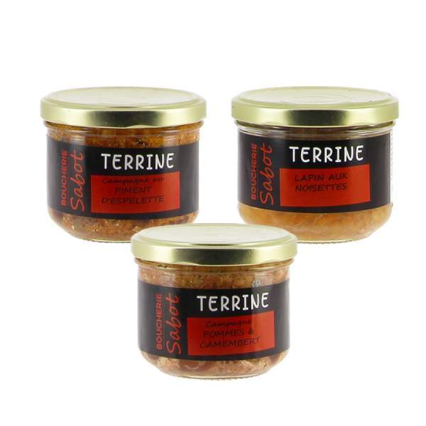 Lot de terrines Sabot 3x180g