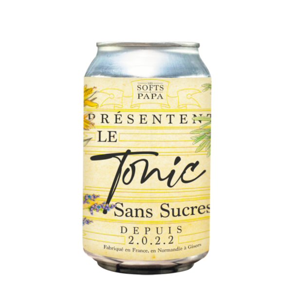 Canette de tonic Société des alcools à papa 33cl