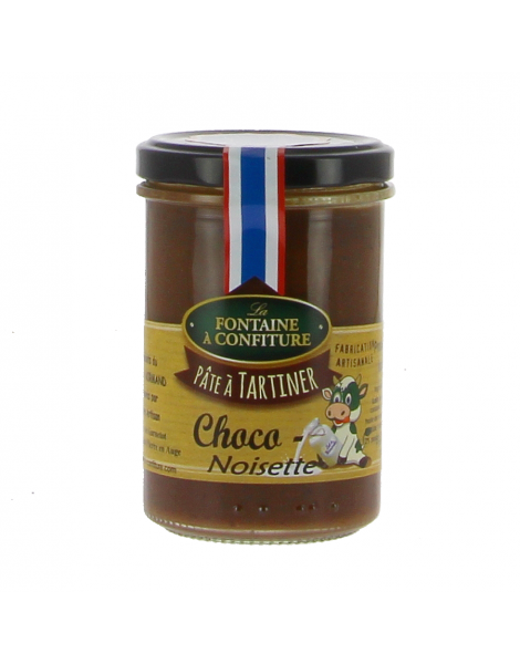 Pâte à tartiner chocolat et noisette 230g La Fontaine à Confiture