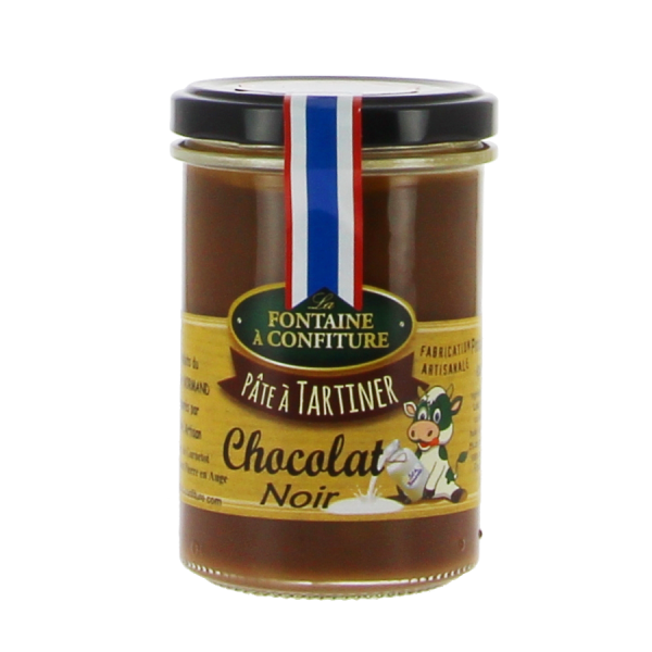 Pâte à tartiner au chocolat noir 230g La Fontaine à Confiture