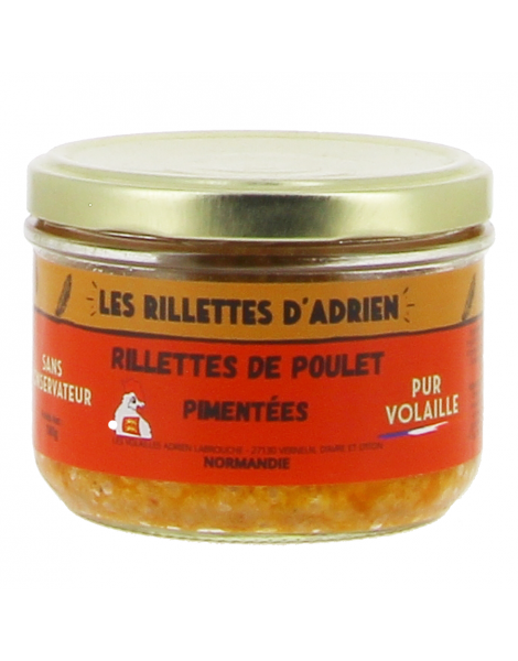 Rillettes de poulet pimenté Adrien & Cie 180g