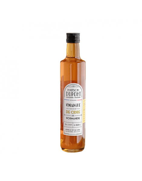 Vinaigre de cidre élevé en fut de chêne maison Dupont 50cl