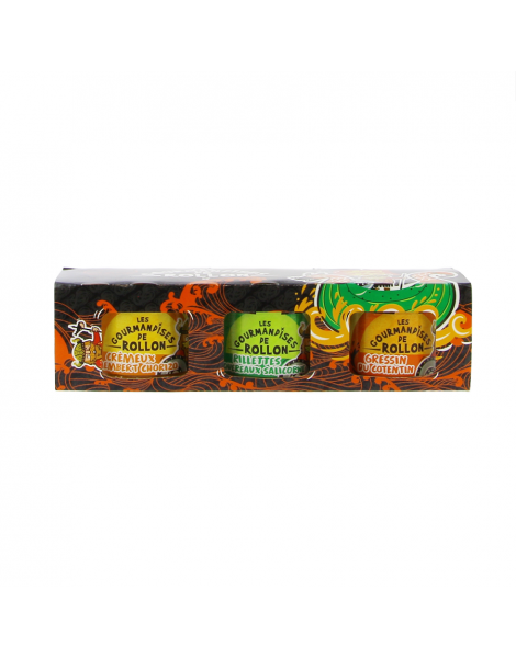 Lot de 3 apéritifs dinatoires découverte Gourmandises de Rollon 3x100g