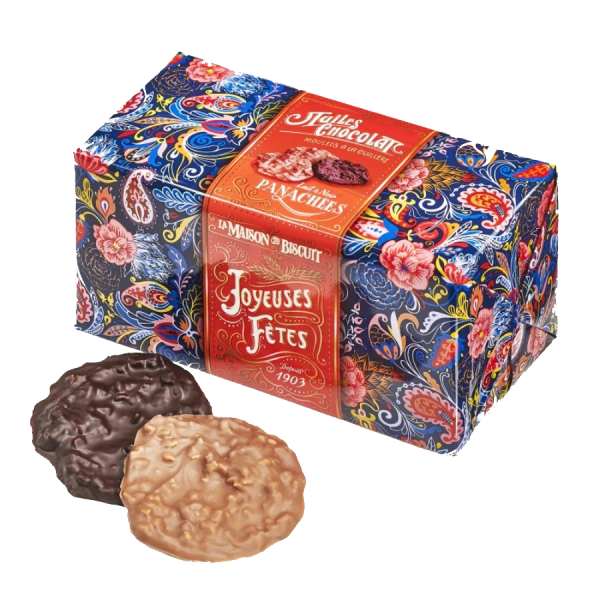 Tuiles 2 chocolats 170g - Maison du biscuit