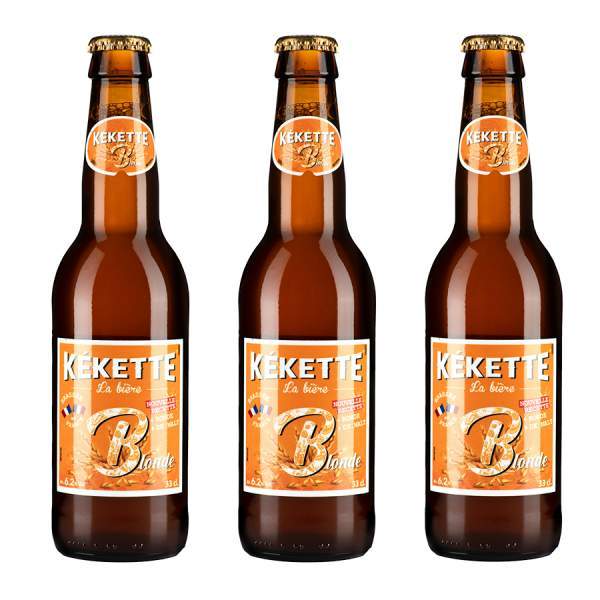 Kékette bière blonde 6.2° 33cl par 3