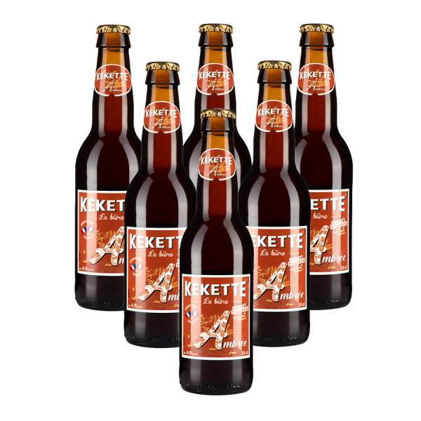 Kékette bière ambrée 6.9° 33cl par 6