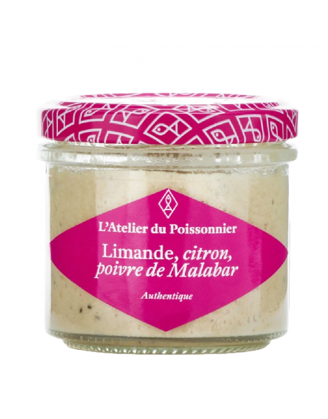 Rillettes de limande, citron, poivre de malabar Atelier du Poissonnier 90g