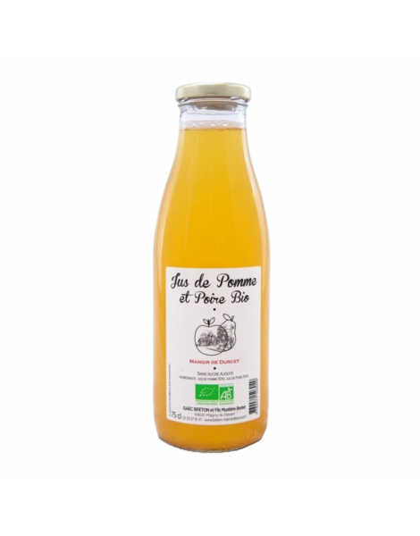 Jus de pomme et de poire BIO du Manoir de Durcet 75cl